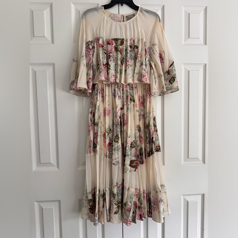 ASOS Floral pleated dress size 8